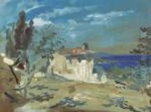 On Lake Como, Italy by Hercules Brabazon Brabazon