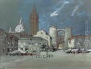 Piazza Dei Signori, Padua by Hercules Brabazon Brabazon