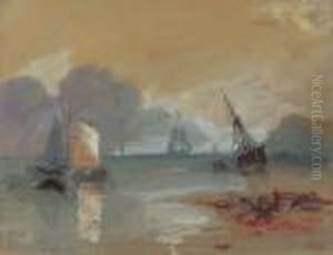 Study Of 'sun Rising Through Vapour' After Turner by Hercules Brabazon Brabazon