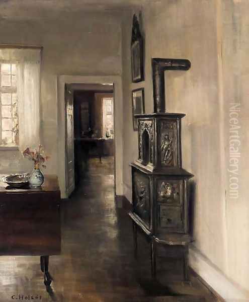 Interior with a Stove (Interieur med pejs) - view 1