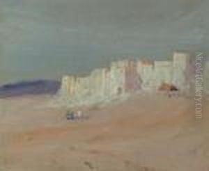 A Walled Moroccan Town by Hercules Brabazon Brabazon