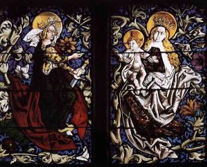 Mystic Marriage of St Catherine c, 1481 by Peter Hemmel Von Andlau