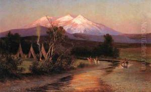 Sierra Blanca at Sunset Looking East from Palmilia, New Mexico