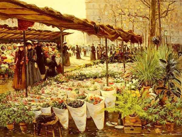 Marche Aux Fleurs A La Madeleine - view 1