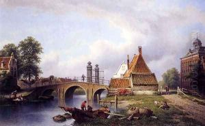 Het Rechthuys in Watergraafsmeer, Amsterdam by Eduard Alexander Hilverdink