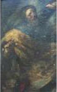 Study Of A Bearded Male Figure by Leonaert Bramer