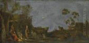 Hirten An Einemlagerfeuer