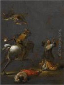 Martyrdom Of A Female Saint by Leonaert Bramer