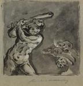 4 Bll.: Mythologische Darstellungen by Leonaert Bramer