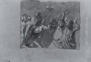 Perseus Mit Dem Haupt Der Medusa by Leonaert Bramer
