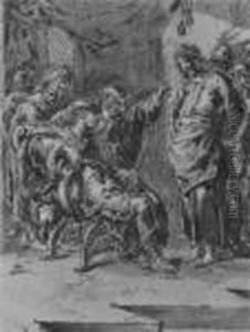 Christus Vor Herodes by Leonaert Bramer