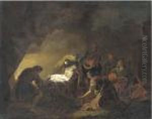 The Entombment Of Christ by Leonaert Bramer