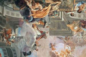The Entry of St Ignatius into Paradise 1707 by Anton Huxoll