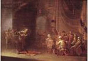 Saint Paul Prechant A Lystrie (?) by Leonaert Bramer