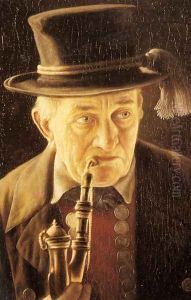 Portrait of an Elderly Swabian Man by Carl Heuser