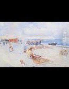 La Spiaggia Di Mergellina (lato Occidentale) by Carlo Brancaccio