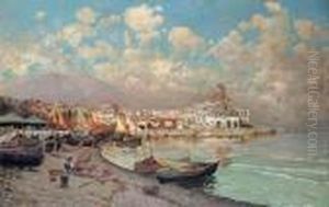 Mount Vesuvius From Procida