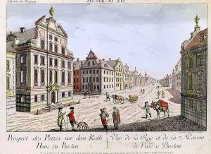 View of the Town Hall Boston by Franz Xavier Habermann