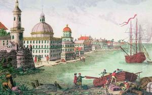 View of Quebec by Franz Xavier Habermann