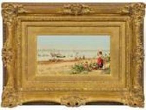 Venezianischefischer Am Strand Venezianischefischer Am Strand
