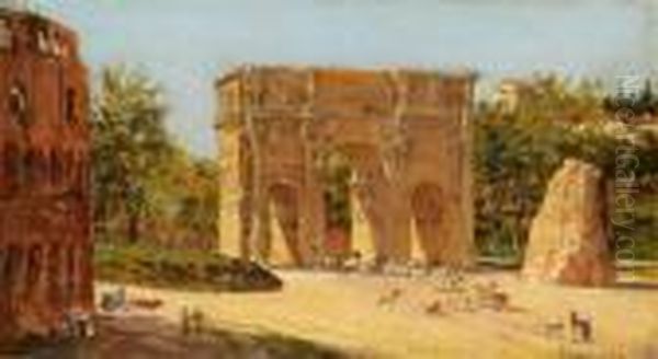Constantine""""""""s Arch In Rome - view 1
