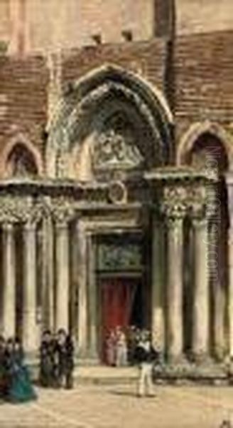 Leaving A Venetian Church - view 1