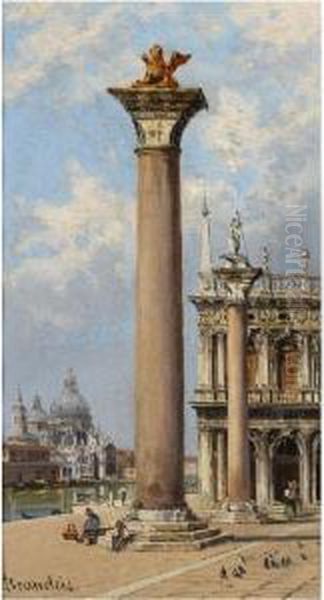 View Of The Columns Of San Marco And San Teodoro And Santa Mariadella Salute - view 1