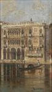 The Golden Palace In Venice by Antonietta Brandeis