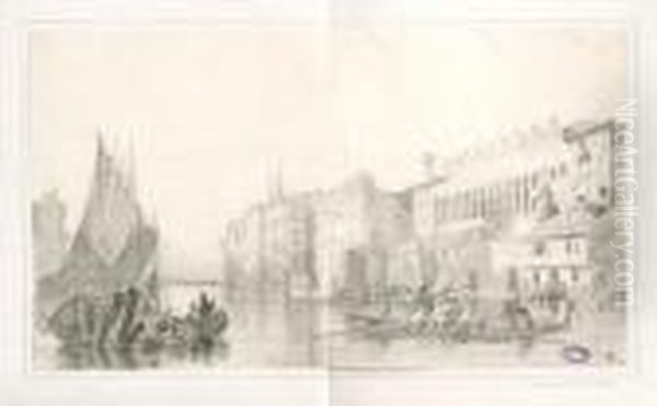 Canal Grande Con Gondole - view 1