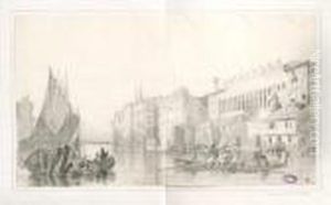 Canal Grande Con Gondole by Antonietta Brandeis