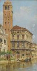 Venice - A View Of The Campanile Of The Churchof Santa Maria Dei Frari