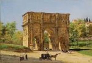 Carrozze Sotto L'arco Di Costantino