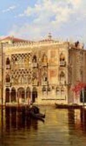 La Ca' D'oro Auf Dem Canal Grande In Venedig by Antonietta Brandeis