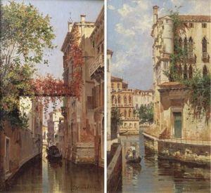 A View Of Palazzo Albrizzi, Venice; And A View Of Palazzo Contanini, Venice