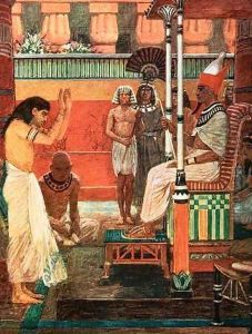 Pharaoh tells his dream by William Hatherell