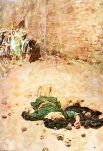 The stoning of Stephen by William Hatherell