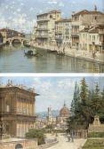 Ponte Dei Tre Archi, Cannaregio;
 And A View Of Florence From The Baboli Gardens With The Duomo In The 
Distance