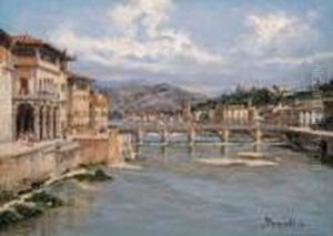 The Ponte Di Rialto, Venice; The
Piazza San Marco, Venice; Theponte Sant'angelo And The Castel
Sant'angelo, Rome; And The Pontealle Grazie, Florence by Antonietta Brandeis