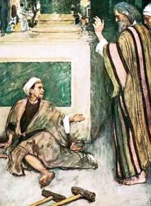 Peter and John healing the lame man Peter and John healing the lame man