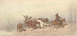Barge-haulers by Theodore Horschelt