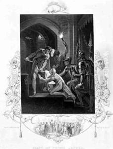 The Death of Prince Arthur in King John by William Shakespeare 1564-1616 by William Hamilton