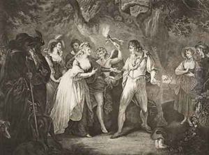 The Forest Act V Scene IV from As You Like I by William Hamilton