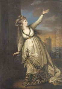 Portrait of Mrs Siddons in the character of Euphrasia in the Grecian Daughter by William Hamilton