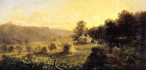 Harvest Scene by Thomas Hiram Hotchkiss