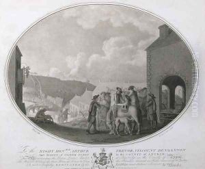 The Brown Linen Market at Banbridge in the County of Antrim plate VIII of The Linen Manufactory of Ireland by William Hincks
