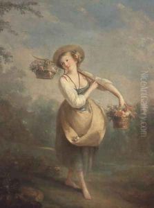 The Flower Girl by Jean-Baptiste Huet