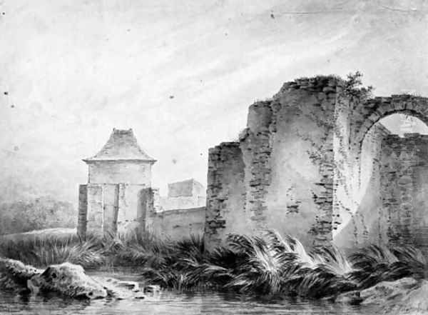 The fortified walls of a ruined city - view 1
