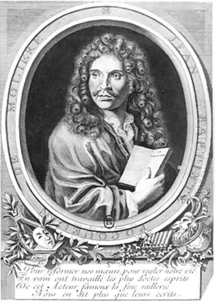 Portrait of Moliere 1622-73 - view 1