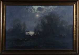 Insjolandskap I Mansken by Carl Brandt