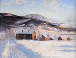 Vinterlandskap - Are by Carl Brandt